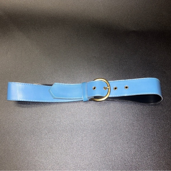 Louis Vuitton denim blue monogrammed belt - Picture 1 of 1